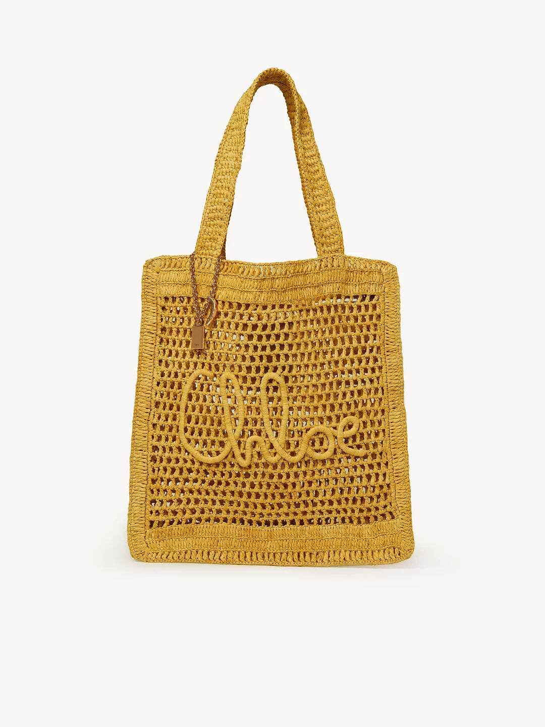 Chloé Summer Banana Tote Bag in Raffia